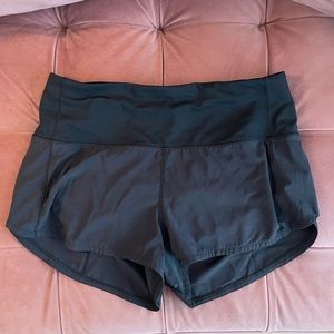 lululemon high waist speed short size 6 black